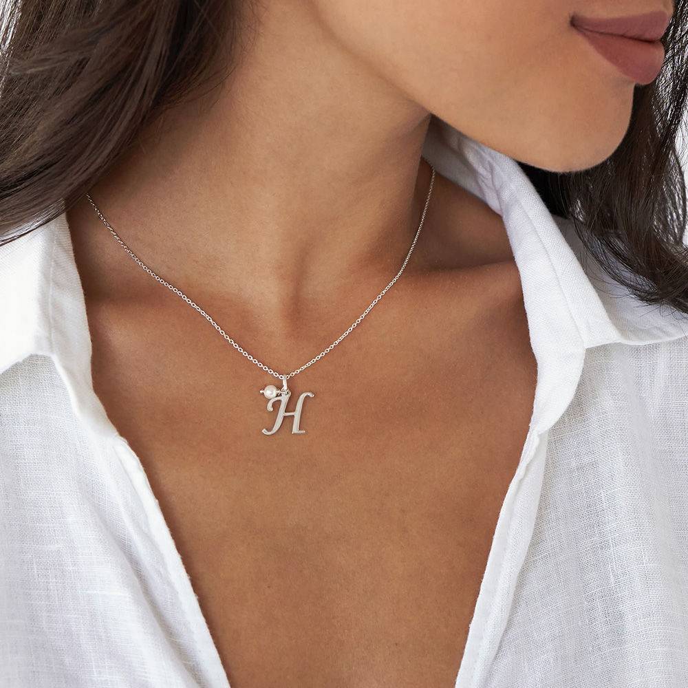 Sterling Silver Initial Pendant-3 product photo