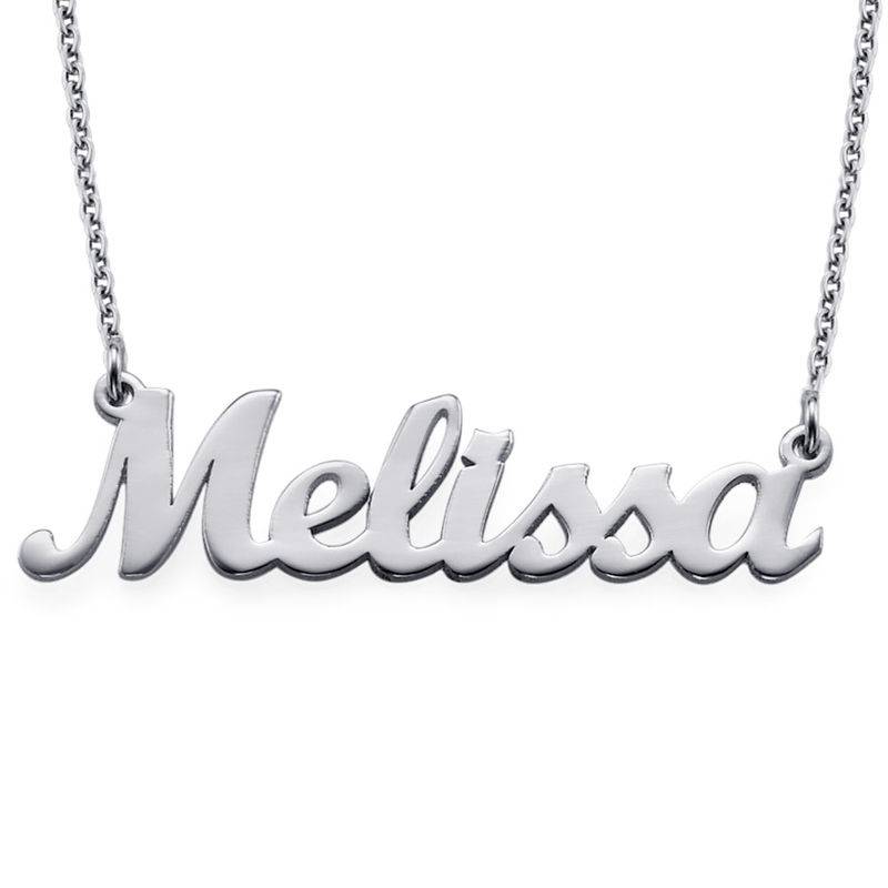 Silver Script Name Necklace-1 product photo