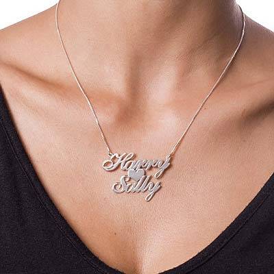 Name necklace clearance two names