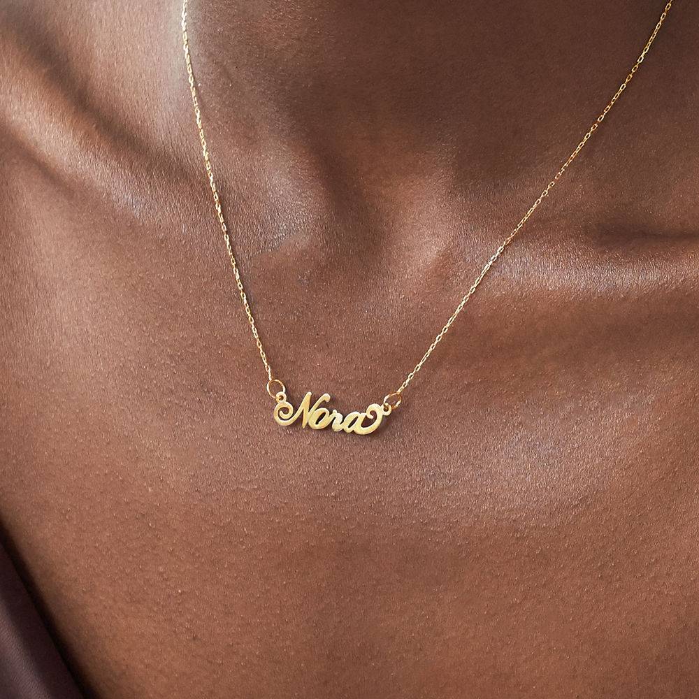 Small Carrie Name Necklace in 10k Gold-4 product photo