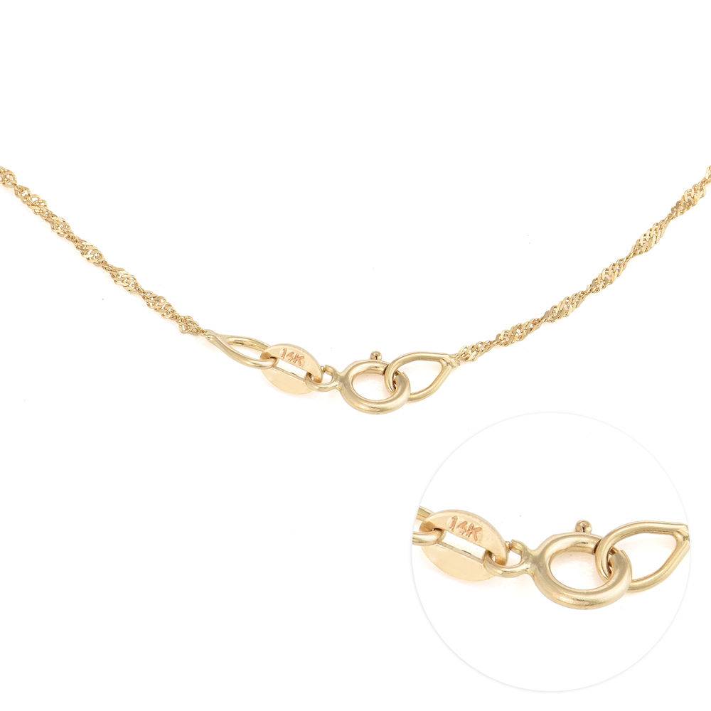 Hollywood Small Name Necklace in 14k Gold-4 product photo