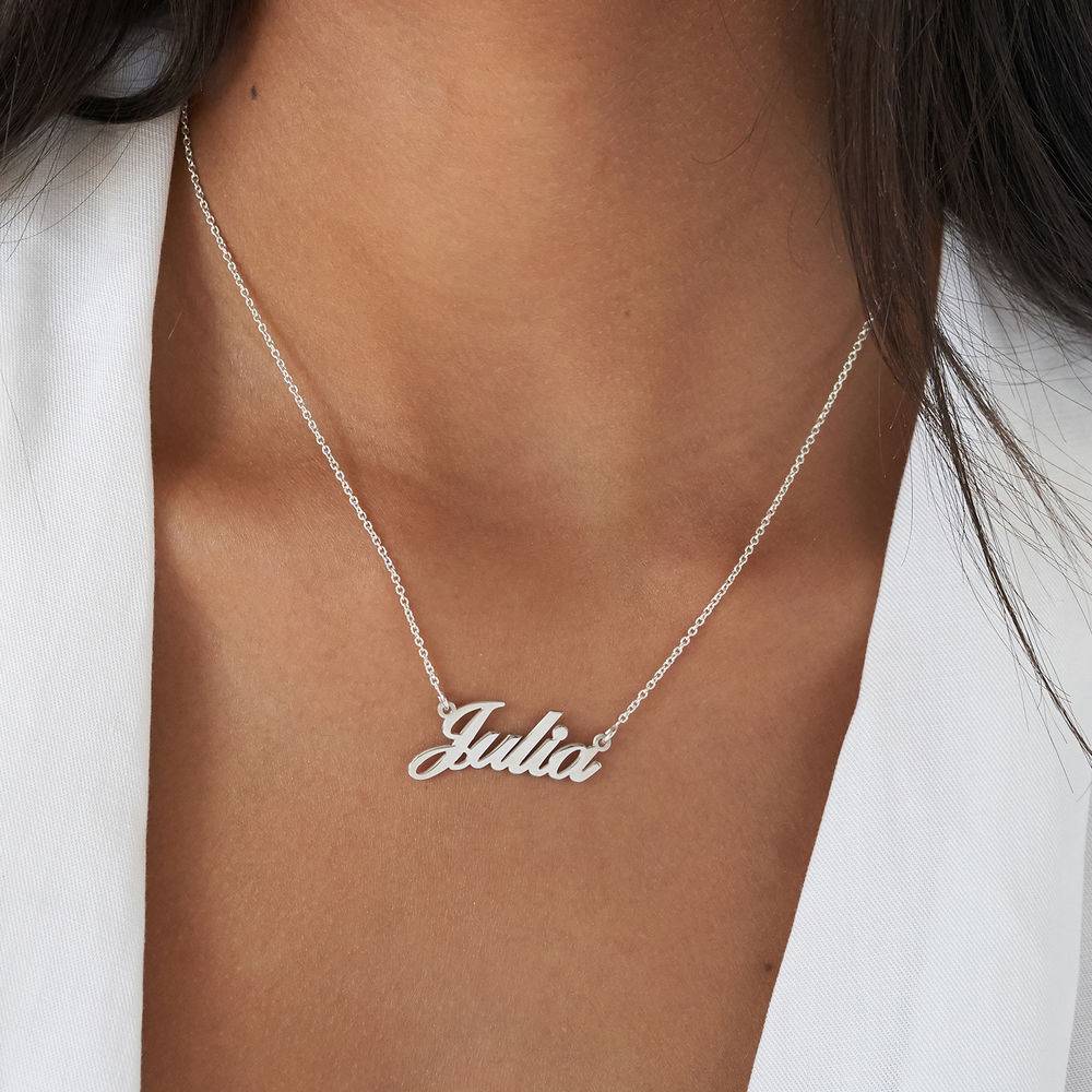 Hollywood Small Name Necklace in Sterling Silver-4 product photo
