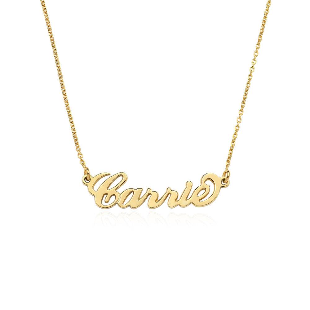 Small Carrie Name Necklace in 18k Gold Vermeil-3 product photo