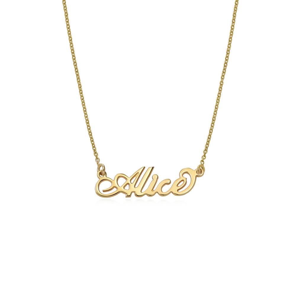 Small Carrie Name Necklace in 18k Gold Vermeil-5 product photo