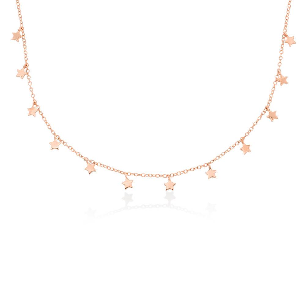 Star Choker Necklace in Rose Gold Plating