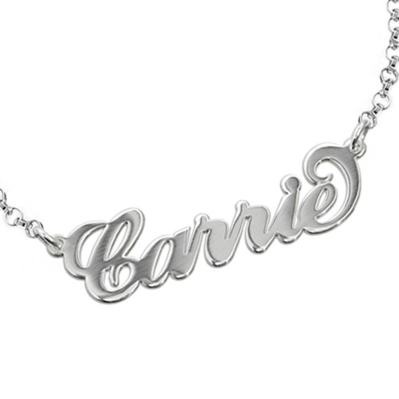 Sterling Silver Carrie-Style Name Bracelet / Anklet-2 product photo