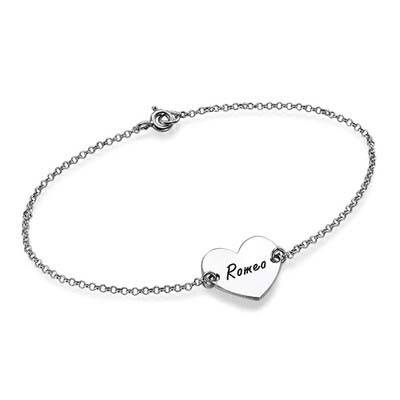 Personalised deals heart bracelet