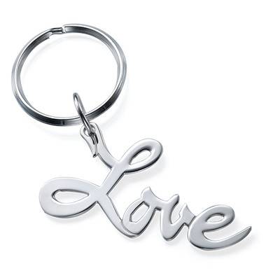 Sterling Silver “Love” Keychain-2 product photo