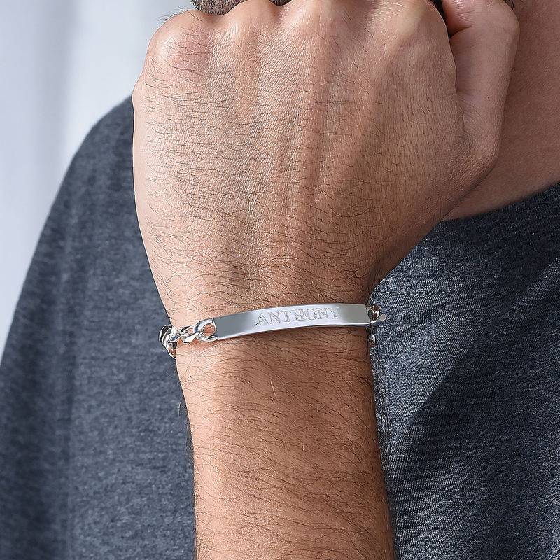 Amigo ID Bracelet for men in Sterling Silver-5 product photo