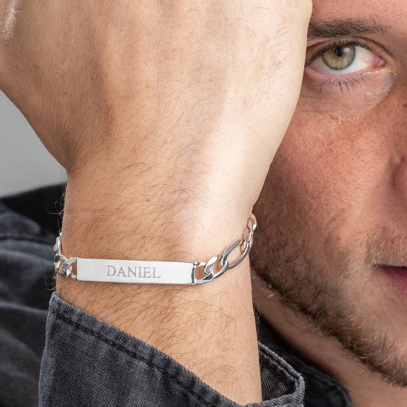 Amigo ID Bracelet for men in Sterling Silver-6 product photo