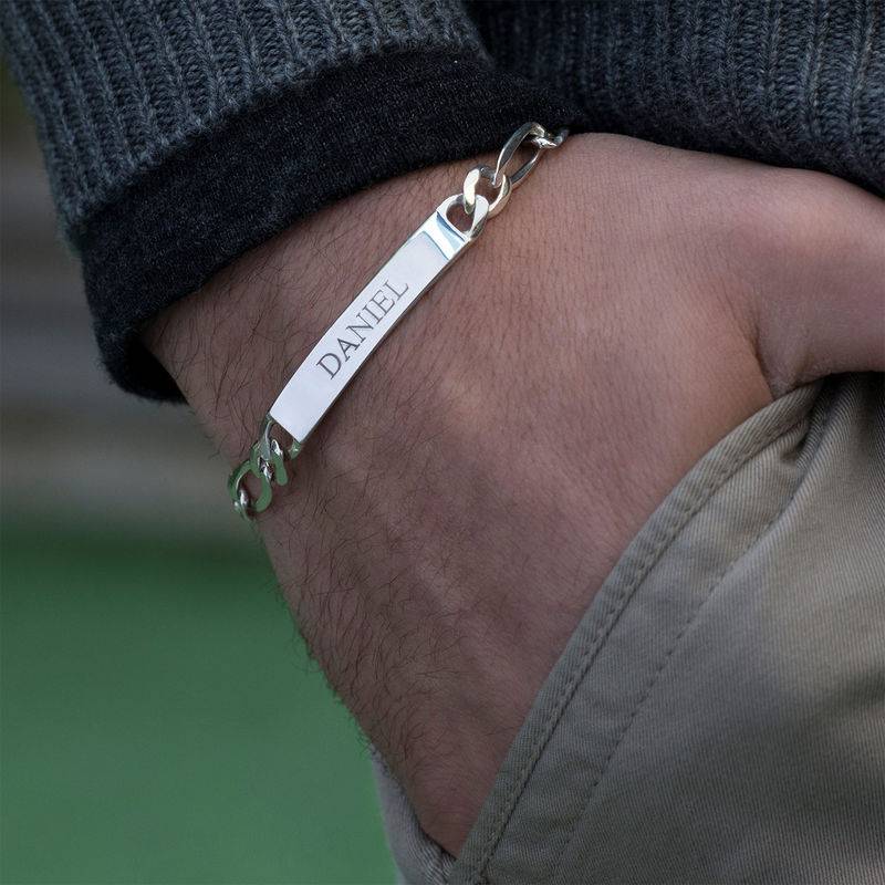 Amigo ID Bracelet for men in Sterling Silver-2 product photo