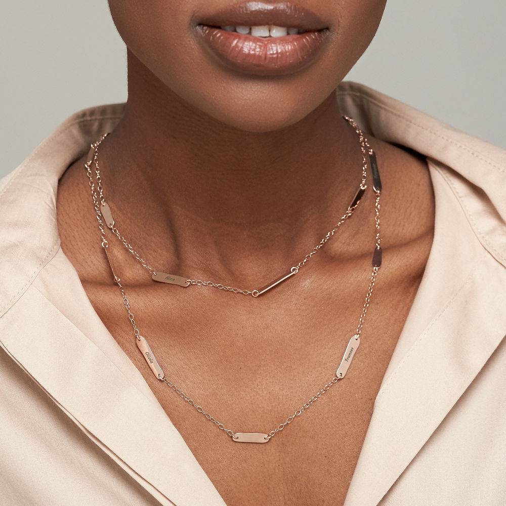The Milestones Necklace in 18k Rose Gold Plating product photo