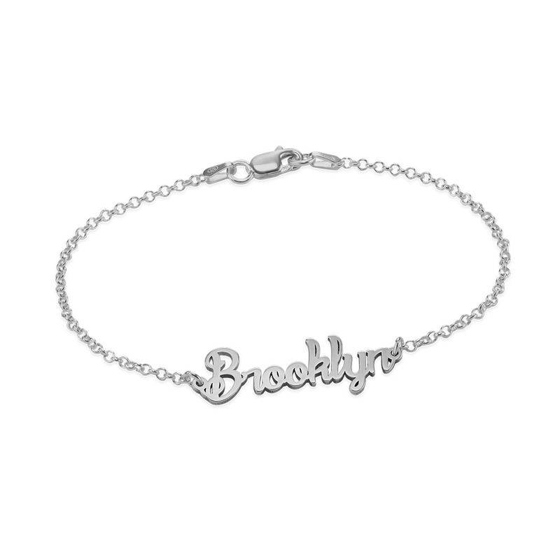 Tiny Bracelet with name in Silver product photo