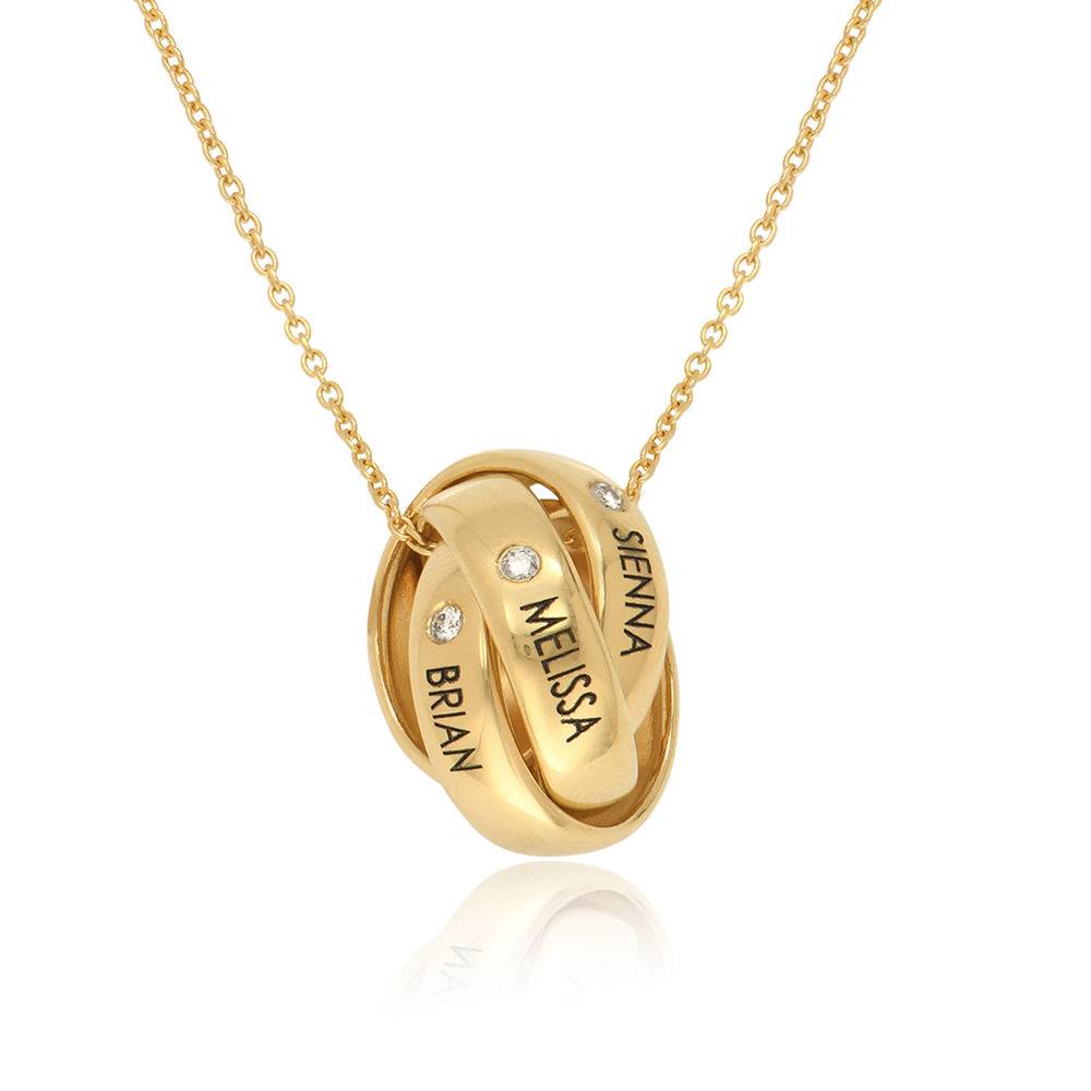 Eternal Diamond Necklace in 18k Gold Plating product photo