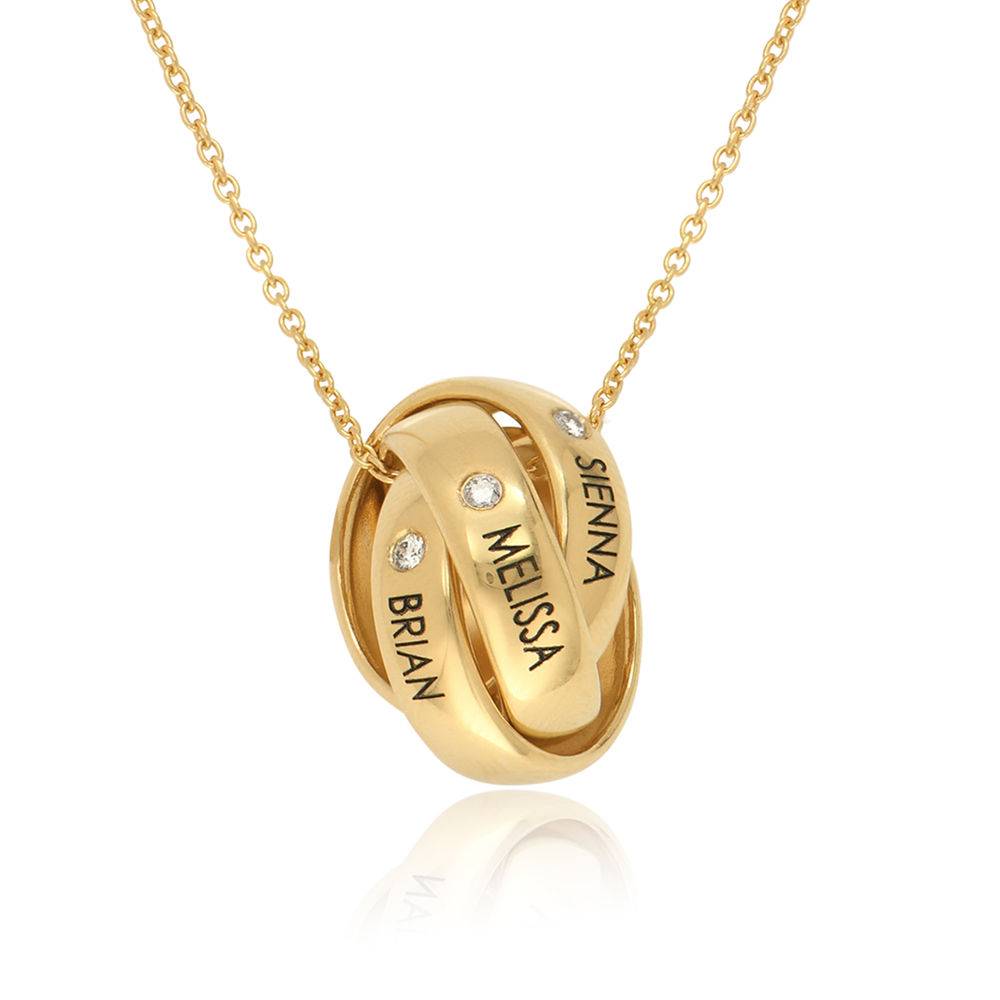 Eternal Diamond Necklace in 18k Gold Vermeil-2 product photo