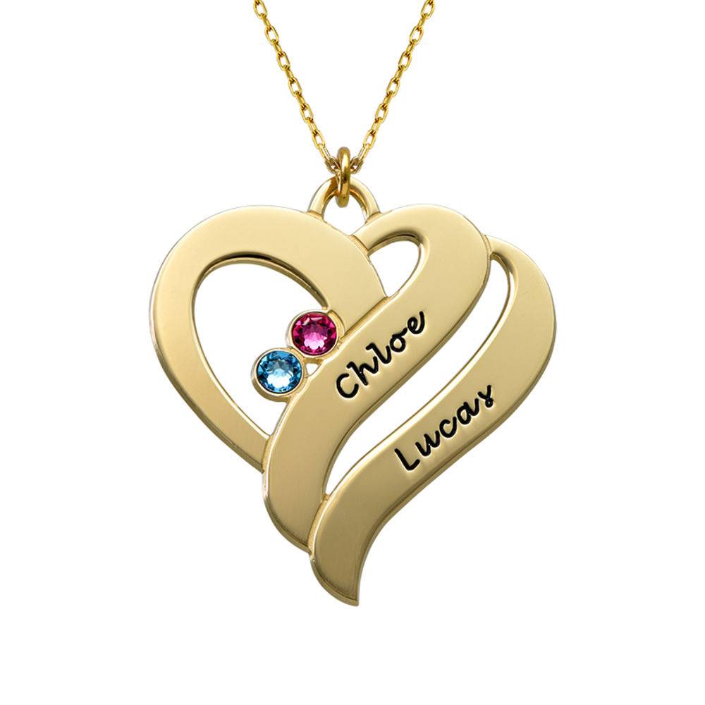 Two Hearts Forever One Necklace - 10k Gold-1 product photo