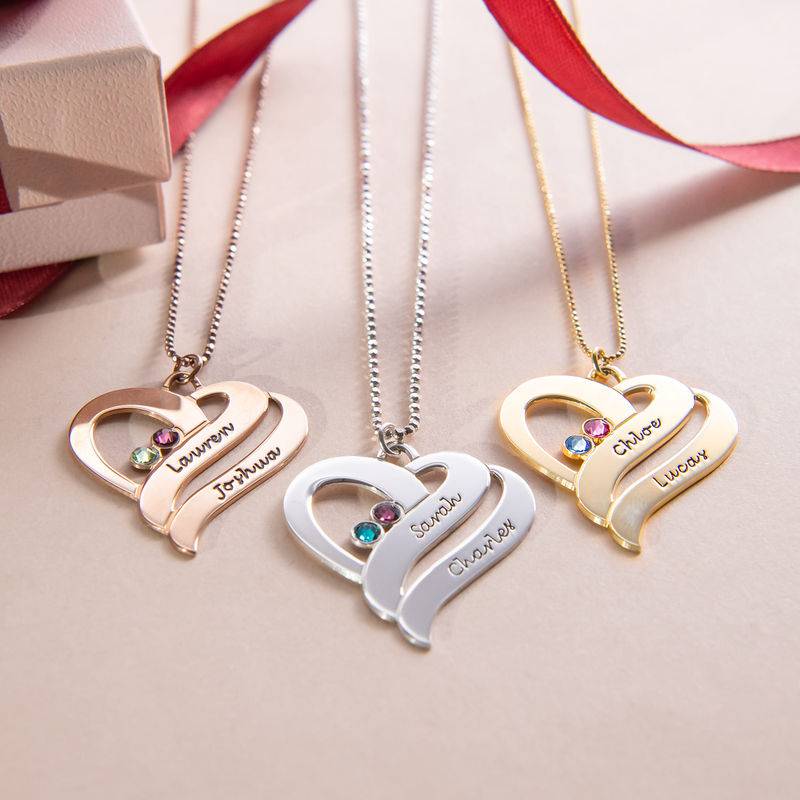 Two Hearts Forever One Necklace - 10k Gold-3 product photo