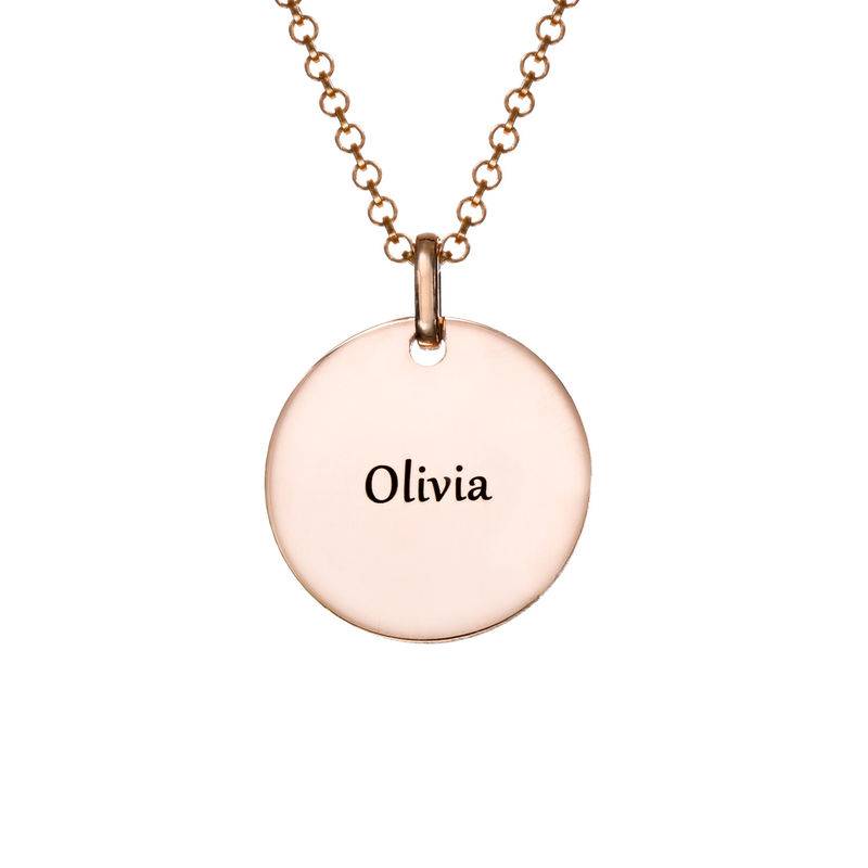 Unicorn Pendant Necklace in Rose Gold Plating product photo