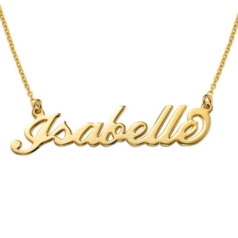 Vermeil Carrie Name Necklace-2 product photo