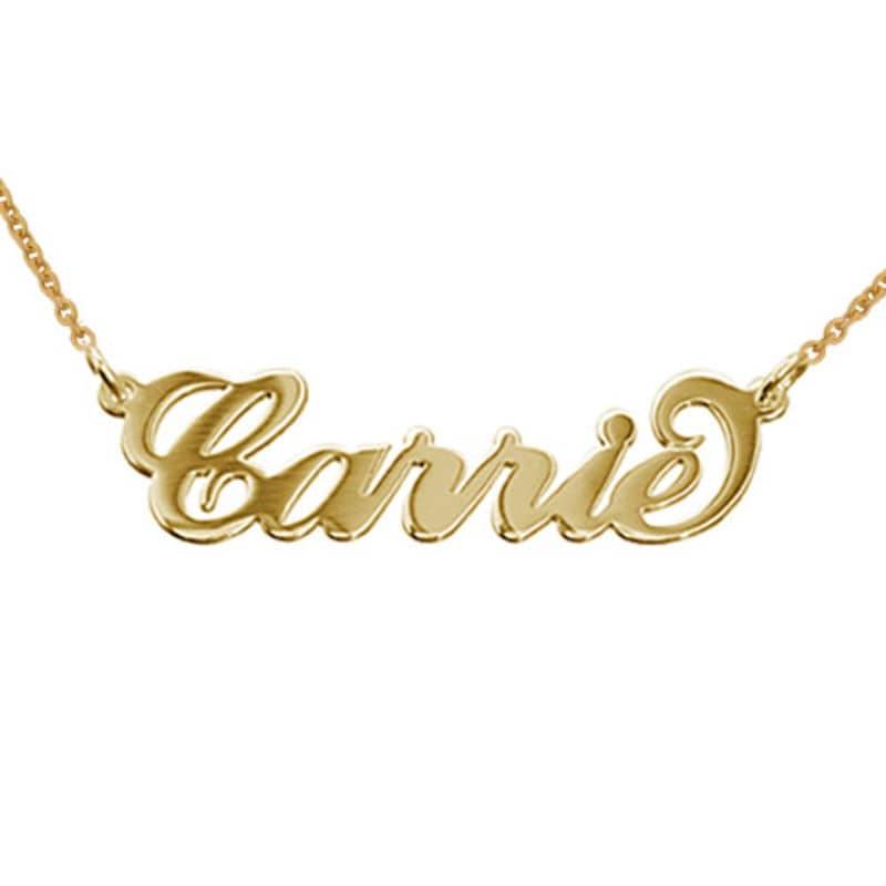 Vermeil Carrie Name Necklace-3 product photo