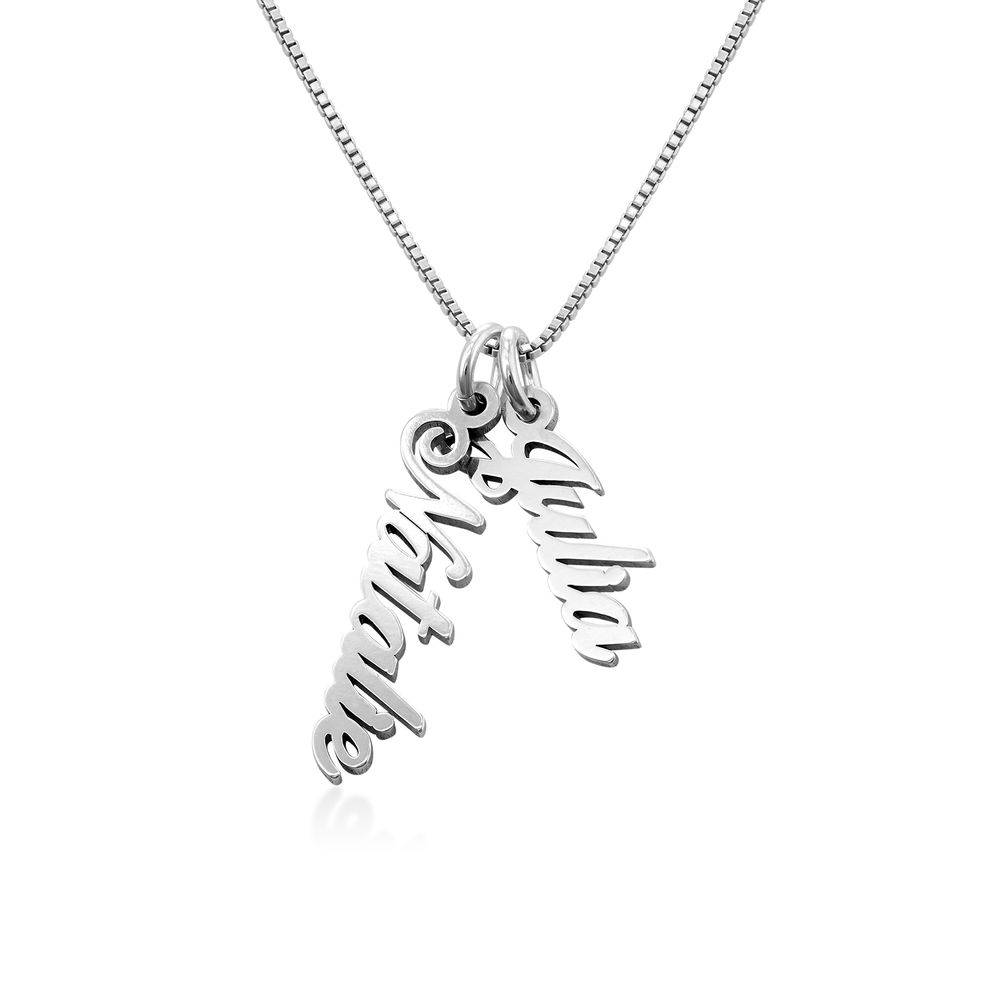 Vertical Name Necklace in Sterling Silver-3 product photo