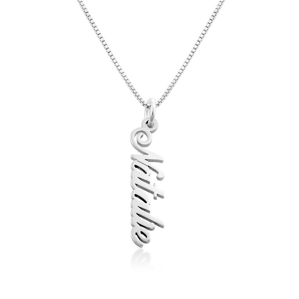 Vertical Name Necklace in Sterling Silver-5 product photo