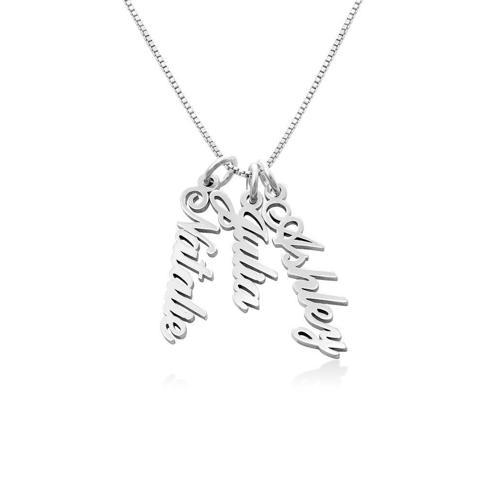 Vertical Name Necklace in Sterling Silver-5 product photo
