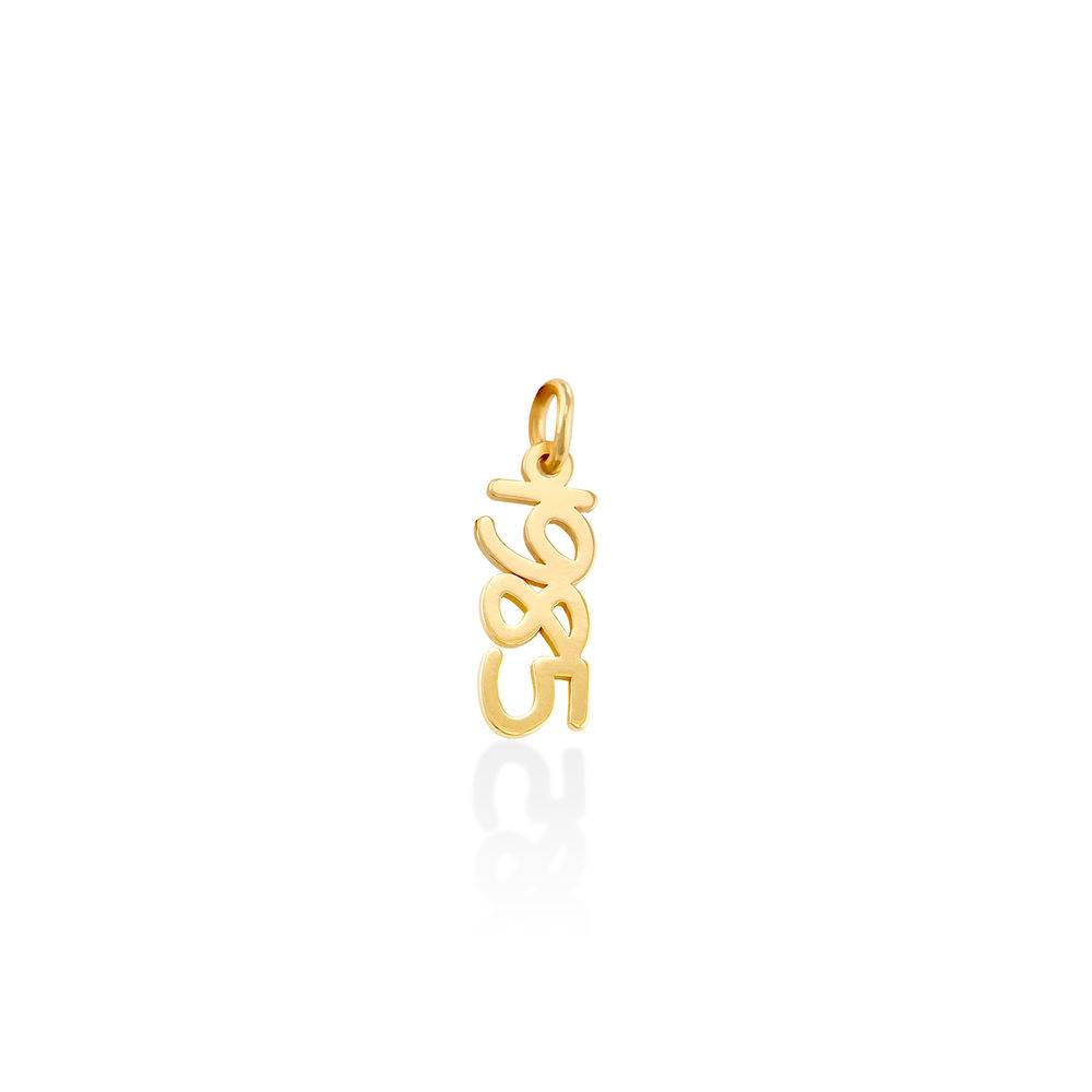 Vertical Name Pendant in Cursive in Gold Plated-1 product photo
