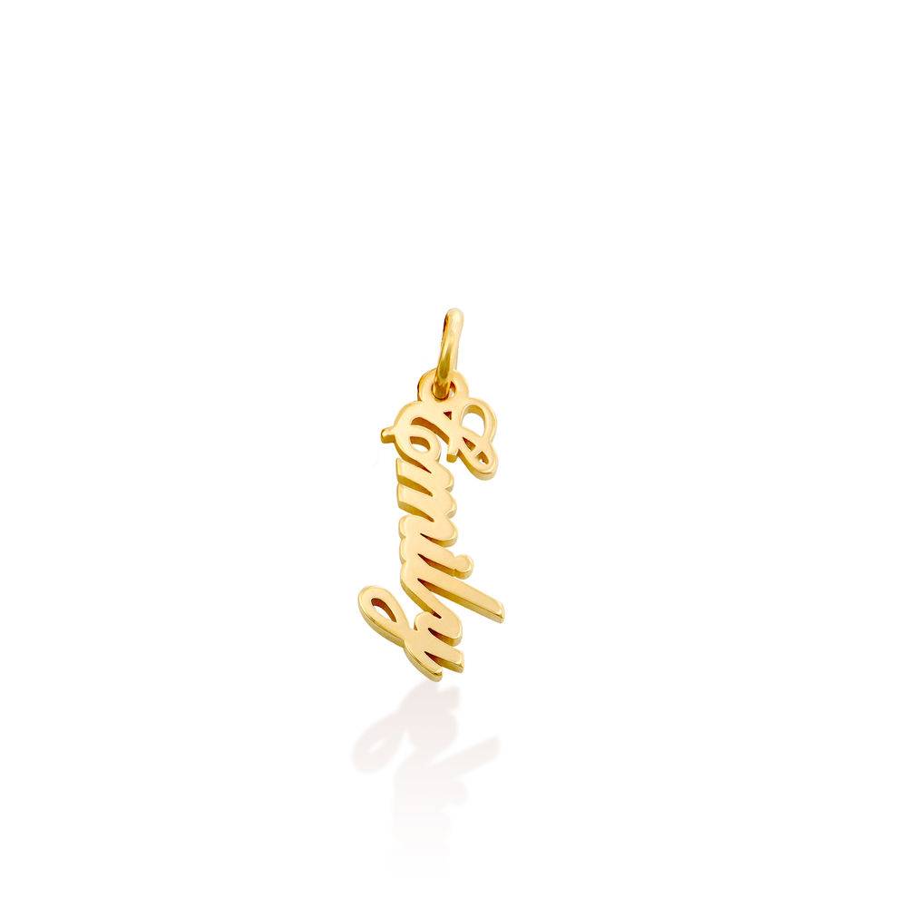 Vertical Name Pendant in Gold Plated-2 product photo