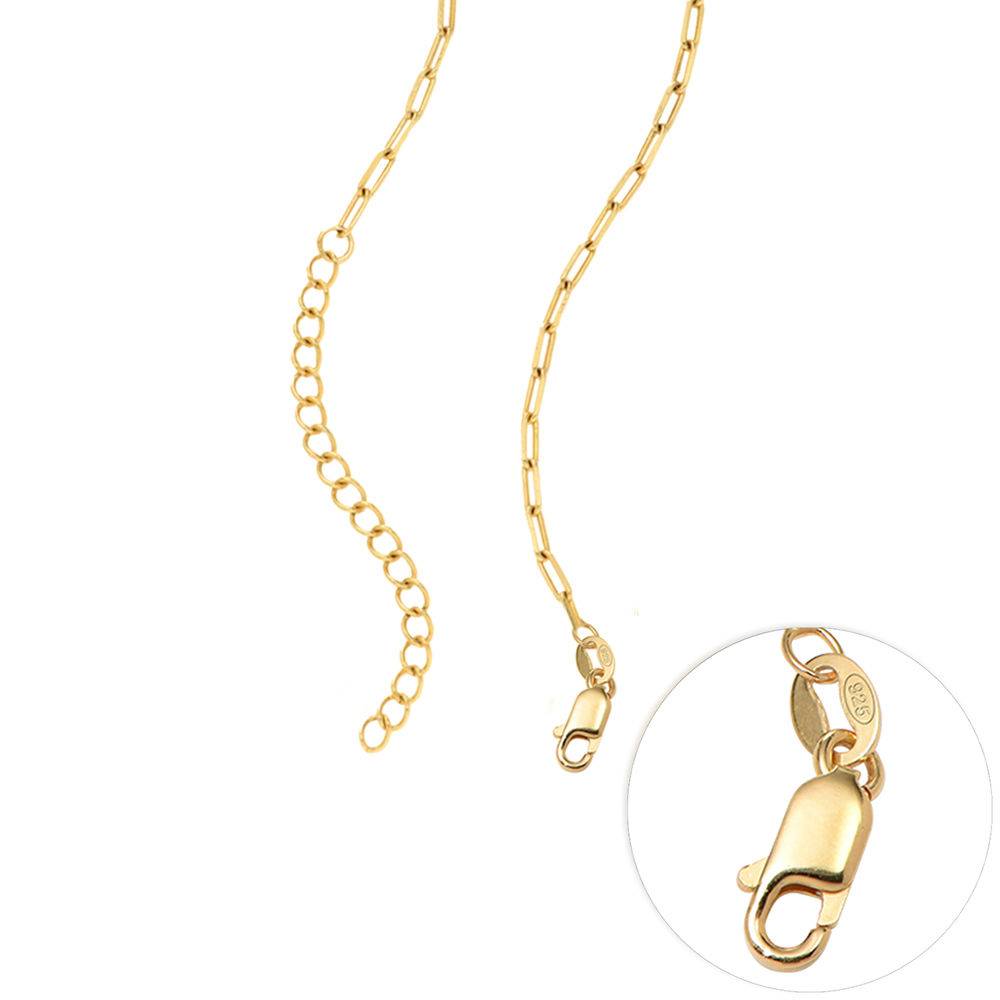 Vertical Tile Necklace in 18k Gold Vermeil-6 product photo