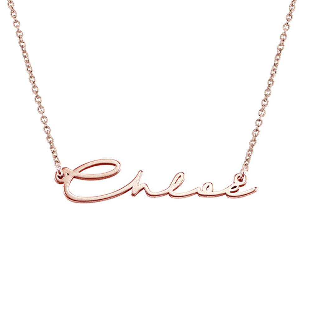 Name Necklace in Rose Gold Plated 