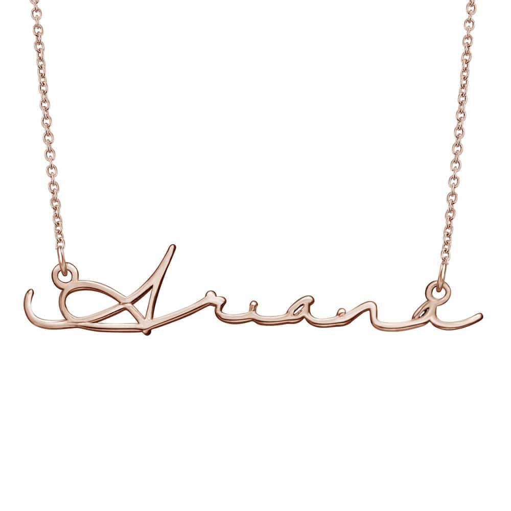 Name Necklace in Rose Gold Plated 