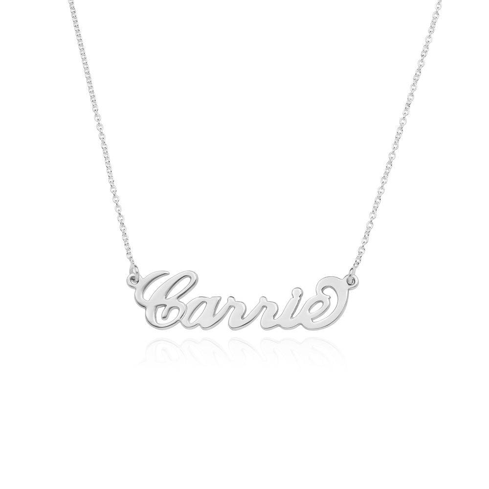 Small Carrie Name Necklace in Sterling Silver