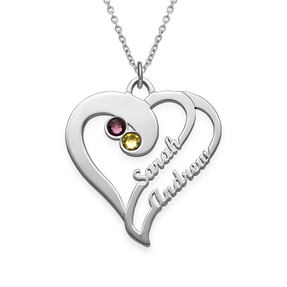 Two Hearts Forever One Necklace in Premium Silver