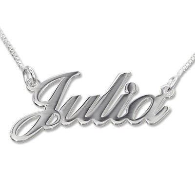 Sterling Silver Classic Name Necklace