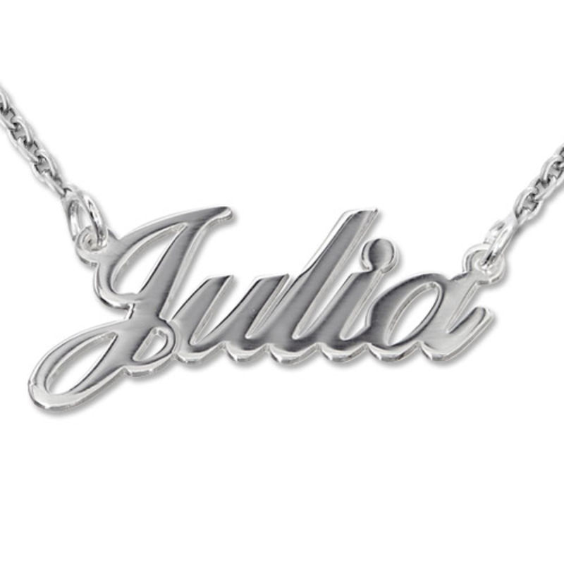 Sterling Silver Classic Name Necklace