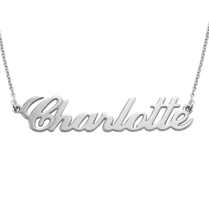 Sterling Silver Classic Name Necklace - 2 product photo