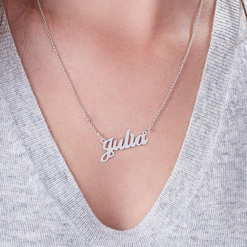 Sterling Silver Classic Name Necklace - 5 product photo