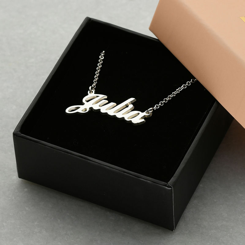 Sterling Silver Classic Name Necklace - 6 product photo