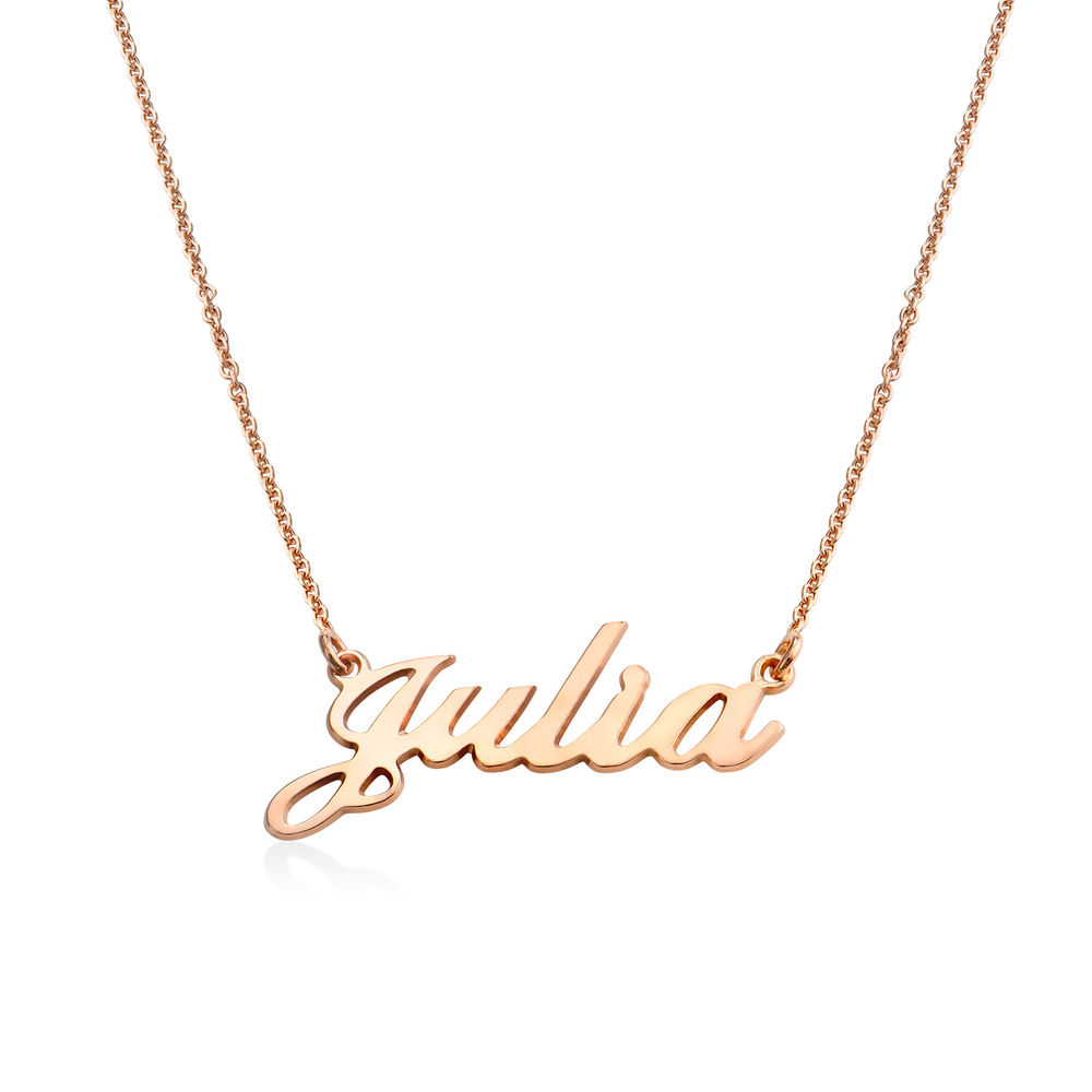 Personalised Classic Name Necklace in 18k Rose Gold Plating product photo
