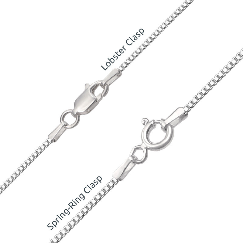 Infinity 4 Names Necklace with Birthstones - 4