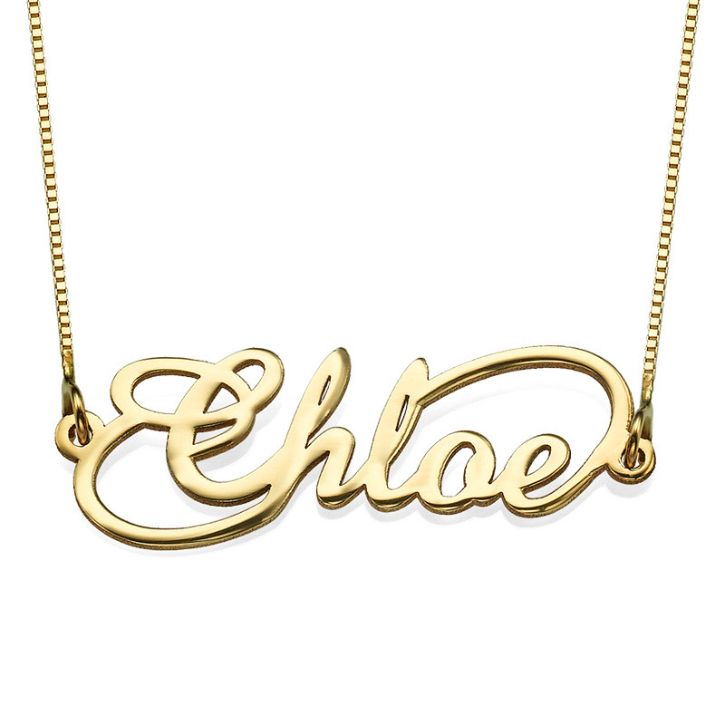14K Infinity Style Name Necklace