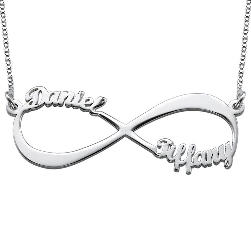 Infinity Name Necklace in Sterling Silver