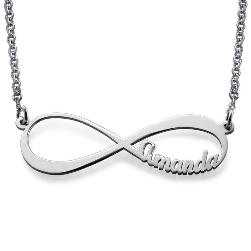 Infinity Name Necklace in Sterling Silver - 1 product photo