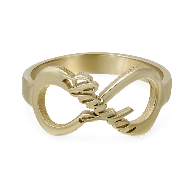 Infinity Name Ring with Gold Plating - 1