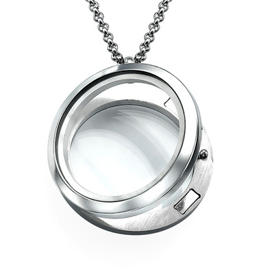 Silver Round Locket - 1