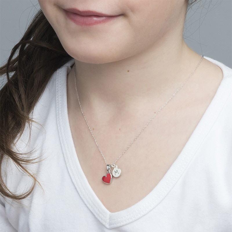 Red Heart Necklace for Kids - 2