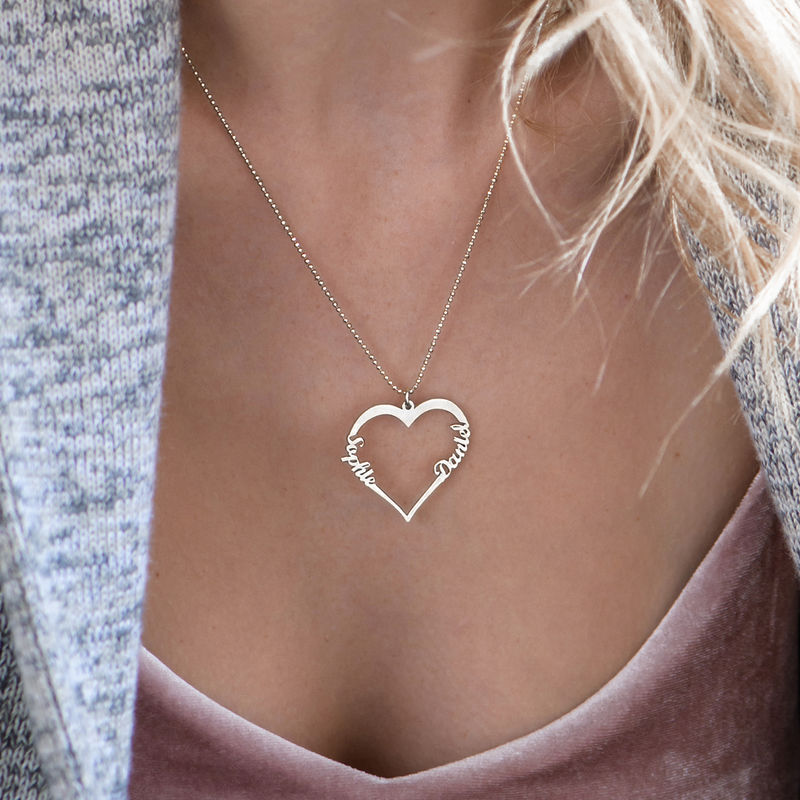 Heart Necklace - My Everlasting Love Collection in Sterling Silver - 2 product photo
