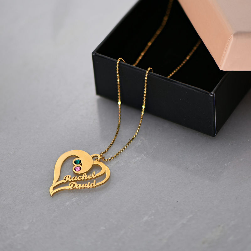 Two Hearts Forever One Necklace with Gold Plating - 3