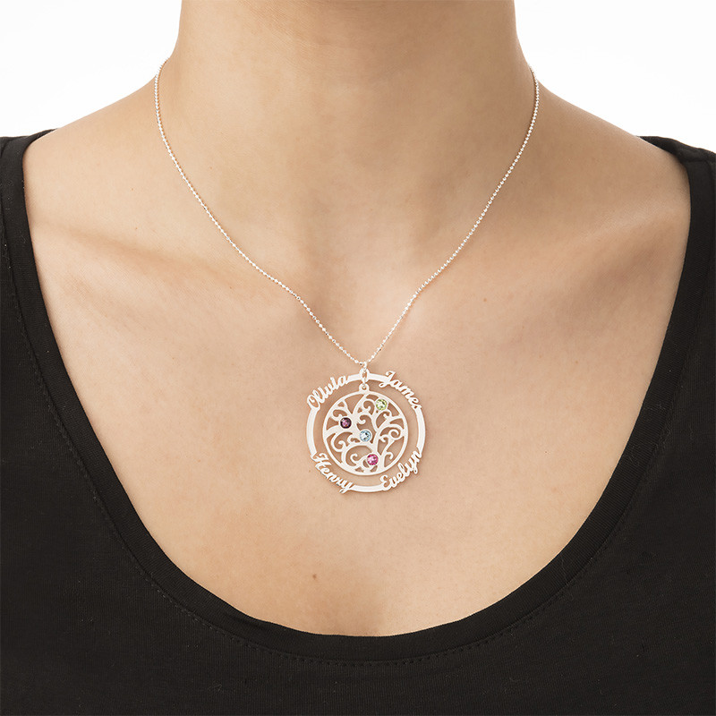 Birthstone Family Tree Necklace - My Everlasting Love Collection - 2